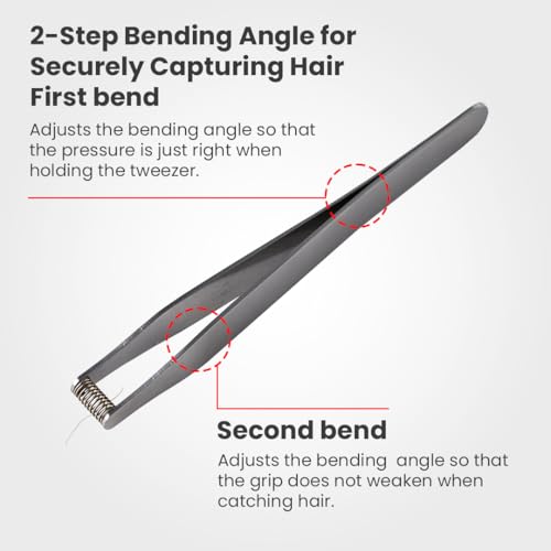 NIKKEN MIMIGETTER Ear Hair Tweezers [Made in Japan] ? Manual Coil Spring Plucker for Fine Facial Hair, Precision Stainless Steel Tool