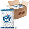 DecorRack 3000 Mini Cotton Balls Bulk Pack for Make-Up, Nail Polish Removal, Applying Oil Lotion or Powder, Multi-Purpose Balls Made from 100% Natural Cotton, Soft and Absorbent (3000 Count)