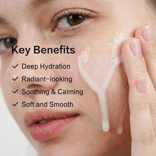 Rice Toner with Aloe Leaf Water, Niacinamide and Centella Asiatica, Milky Toner for Soothing and Glowing Skin, Vegan, Alcohol and Fragrance Free