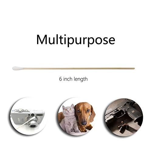 6" Long Cotton Swabs 2600pcs for Makeup, Gun Cleaning or Pets Care
