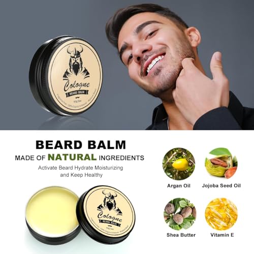 Beard Care Kit Gifts for Men, 9 Pcs Beard Grooming Kit, Beard Club Kit is a Unique Men's Gifts for Dad Husband Boyfriend, Father's Day Anniversary Birthday Valentine's Day Wedding Gift Ideas for Him