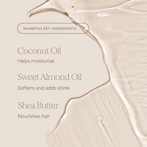 Raw Sugar The Moisture Smoothie Shampoo and Conditioner with Coconut Oil, Agave, & Sweet Almond Oil, Hydrates & Nourishes Dry Hair, Formulated without SLS/SLES or Parabens