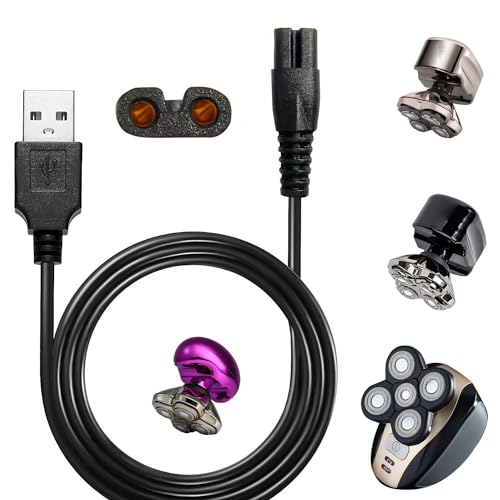 Universal Head Shaver Power Charger Cord Compatible with Skull SHAER FreedomShaver and Some Brands., Head Shaver Charger Cord for Many Brands