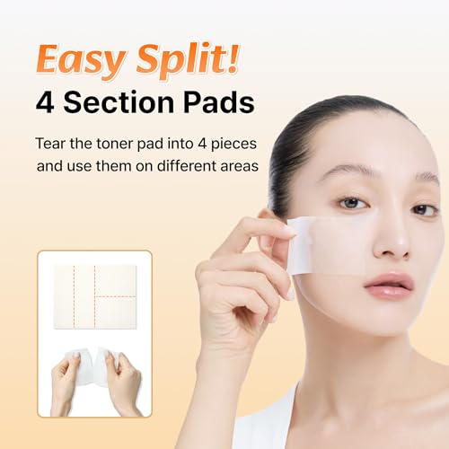 DearKlairs Freshly Juiced Vitamin Toner Pads, TikTakTok Easy Pick & Stick, Makeup Prep, Liposomal Glutathione, Easy-split, Glow, Glass Skin, Exfoliation, 80 pads