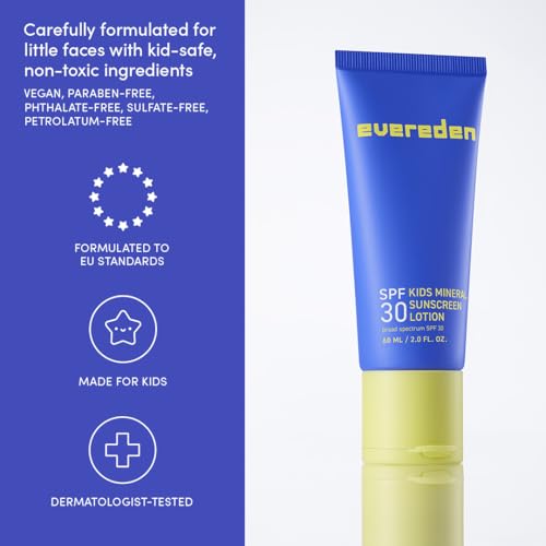 Evereden Nourishing Baby Face Cream, 1.7 oz & Premium Sunscreen SPF 30, 2 fl oz. | 2 Item Bundle Set | 100% Mineral Sunscreen with Zinc Oxide | Clean Baby Skincare