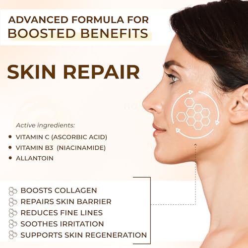 All Natural Pure 20% Vitamin C Serum Face + 6 Active Boosters for Dark Spots, Wrinkles, Brightening, Hydrating, Even Tone, Healthy Glow with Niacinamide, Hyaluronic Acid, Ferulic Acid, Vitamin E