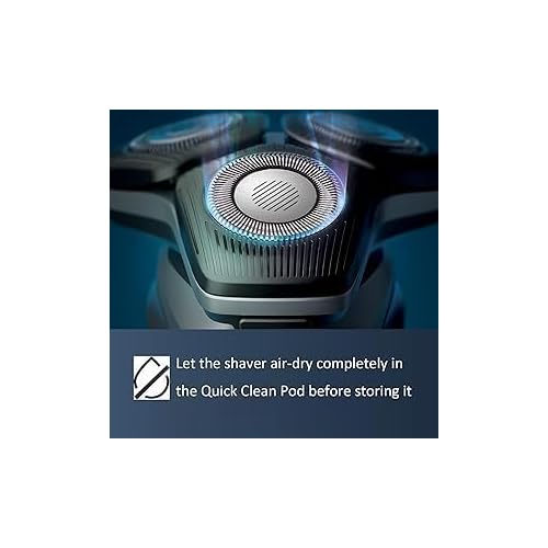 Replacement Quick Cleaning Pod Compatible with Philips Norelco 2nd Generation Series 7000 and Series 9000 Series 5000 Angular polygon Shavers