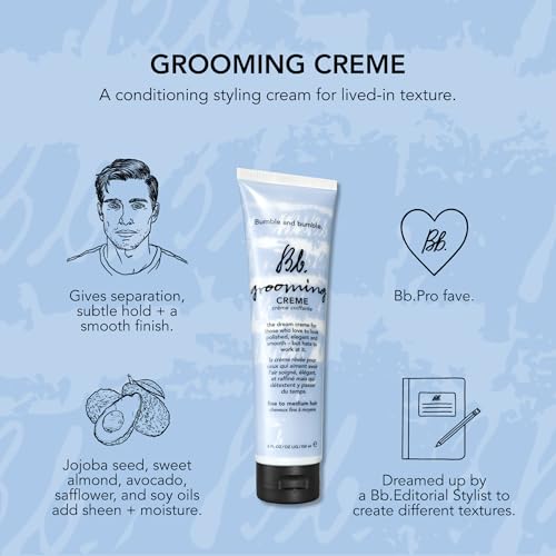 Bumble and bumble. Grooming Creme Hair Styling Cream | Smoothing + Subtle Hold | For Fine to Medium Hair, 5 Fl Oz