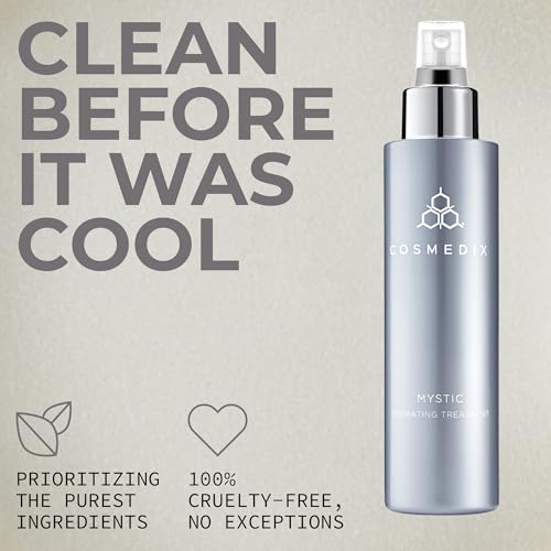 COSMEDIX Mystic Face Moisturizer ? Oil-Free Hydrating Mist for Oily, Sensitive & Blemish-Prone Skin ? Lightweight Plant-Based Formula for Radiant, Refreshed Glow ? 150 ml / 5 fl oz