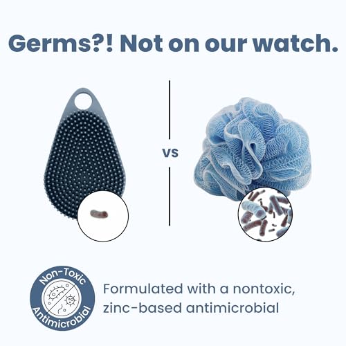 Scrub-dub¢â - Premium Antimicrobial Scalp and Body Scrubber | Face Exfoliator and Scalp Scrubber for Dandruff | Loofah and Exfoliating Washcloth Replacement | Made in The USA (2-Pack)
