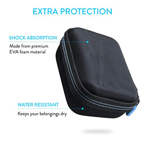 TUDIA Compact Hard Travel Case Compatible with NuFACE Mini Facial Toning Device GUNFAY-O1 & 40300 [CASE ONLY, Device NOT Included]