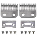 Upgraded Steel Hair Clipper Blade for Wahl Precision MC3 Blades, Pack of 2 Steel Blades Replacement for 2-Hole Standard Wedge 5 Star Legend Clippers