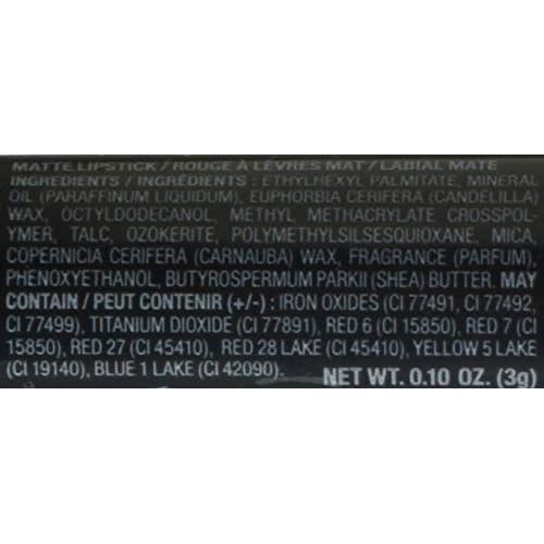 L.A. Girl Matte Flat Velvet Lipstick, Blue Valentine, 0.1 Ounce (GLC825)