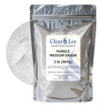 ClearLee Cosmetic Grade Pumice - 100% Pure Natural Grain/Powder - Great For Skin Exfoliation in DIY Soaps, Masks, Scrubs for Face, Body, Foot (2lb, Medium Grain)