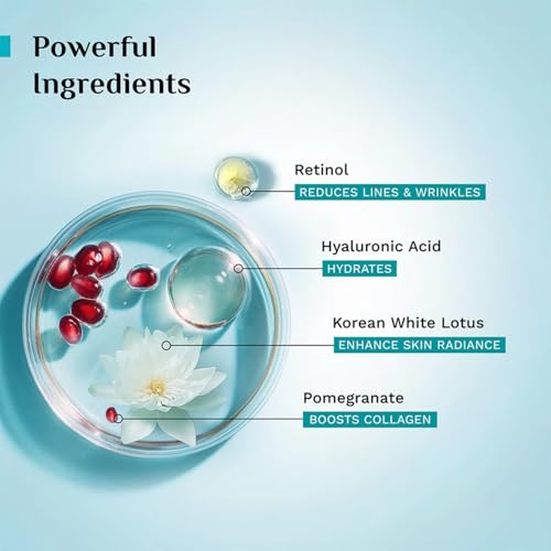 Pilgrim 0.5% Retinol & 1% Hyaluronic Acid Lift & Firm Serum with Pomegranate | Anti-Aging Face Serum for Wrinkles & Fine Lines | Hydrating Skin Tightening Formula | All Skin Types | 1.01 Fl Oz (30ml)