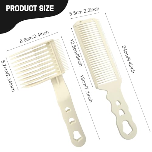 4 PCS Fade Comb Compatible with All Clippers Barber Accessories, Blend Friend Fade Comb for Men Barber Supplies
