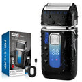 DSP Foil Shavers for Men, Electric Razors, Face Shaver with Pop Up Trimmer, Two-Speed Adjustable, Travel Lock, IPX6, Gift for Man