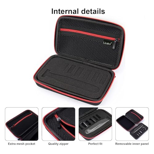 Travel Shaver Case Compatible with One Blade QP2724/90 QP2834/70 QP2630/72 Hybrid Electric Trimmer Hard Portable Storage Carrying Case for Shavers and Accessories