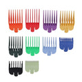 Hair Clipper Guards Set, 10 Sizes Clipper Combs Guides from 1/16 to 1 Inch, Professional Colorful Coded Trimmer Guards ABS Hair Cutting Tools Compatible with Most Clippers