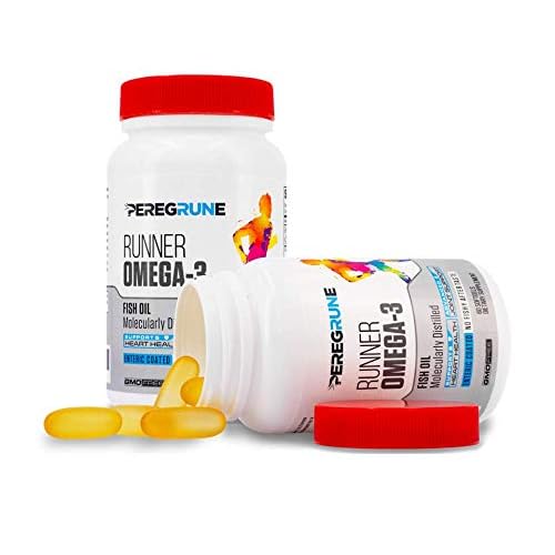 Runner Omega 3 Fish Oil | Helps Support Heart & Joint Health for Running with Omega- EPA & DHA | 1400 mg, 1 Month Capsules for Men and Women | Triple Strength Nutritional Sport Supplement