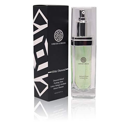Forever Flawless Exfoliating Facial Toner With White Diamond Powder and Aloe Vera FF16, Enhance Skin Elasticity and Firmness, Cleanse and Close Pores (2.03 fl oz)