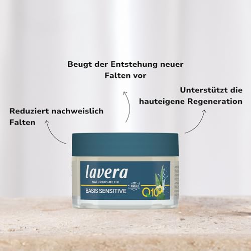 lavera Anti-Aging Night Cream with innovative natural composition of coenzyme Q10, jojoba oil & shea butter to fight wrinkles, fine lines & signs of skin aging while you sleep ? 1.7 Oz