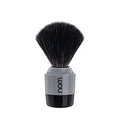 NOM Marten shaving brush | Vegan Shave Brush for Shaving soaps and creams | sustainable eco-friendly and reusable | exfoliating shaving brush | Grey handle