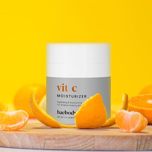 Baebody Made in USA Vitamin C Face Moisturizer - Brightening Vitamin C Cream Moisturizer with Jojoba Oil - Anti Aging and Hydrating (1.7 fl oz/50 ml)