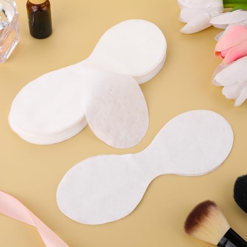 100 Sheets Eye Covers for Facials Disposable Eye Masks Non-woven Cotton Eyes Pads Spa Eyes Masks Care Patches Paper Paper Beauty Sheets for Facial Treatments, Skincare Spa Home Beauty Wet Compress