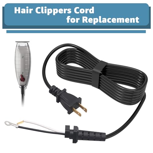 Hair Clippers Cord Replacement for Andis T-Outliner (2-Wire) ? Compatible with GO & GTO Models