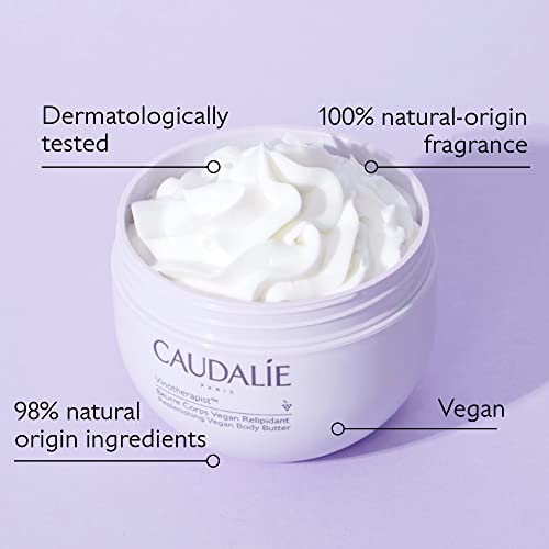 Caudalie Vinotherapist Replenishing Vegan Body Butter with Shea Butter and Grape-seed Oil, Addresses Itching Caused by Eczema and Other Skin Conditions - 250 mL