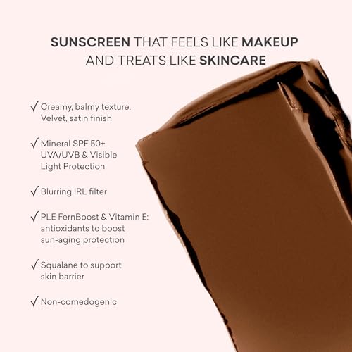Toty by Sofia Vergara - Ilumina CC Creamy Compact SPF 50+ Mineral Broad Spectrum Sunscreen for Face - Tinted Blurring Balm SPF- Matte, Light Coverage - Water & Sweat Resistant - All Skin Types - 6N