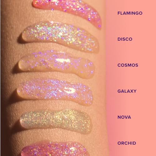 UNICORN SNOT Plant-Based Glitter Lip Gloss Gift Set - Sparkly & Shimmer Lips | Holographic Lip Gloss | Vegan & Cruelty Free 0.37fl oz 3-Pack