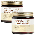 Beef Tallow Sunscreen (2 pack): SPF 50 Daily Sun Care for Extremely Sensitive, Acne-Prone & Kid-Safe Skin ? Non-Toxic Sunblock with 22% Non-Nano Zinc Oxide, Clean Formula for Face & Body