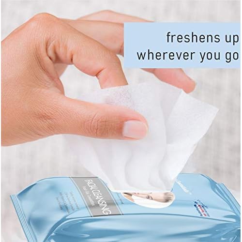 WipeEssentials Facial Cleansing Wipes with Vitamin E and Botanical Extracts - 360 wipes - 12 Packs of 30ct, Gifts for Women Travel Essentials