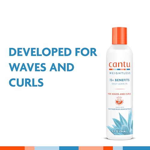 Cantu Weightless Daily Leave-In Cream, 8 fl oz, (Pack of 2)