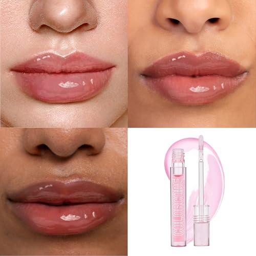 COLORCODE Lip Oil Set for Women, Moisturizing Tinted Lip Oils & Clear Lip Gloss Set, Non-Sticky Long Lasting Lip Glosses, Fruit Flavoured Hydrating Lip Care, Lip Gloss Bulk Cute Makeup Gift Kit (2PCS)