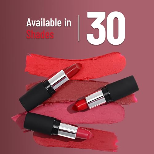 SWISS BEAUTY Pure Matte Creamy Lipstick | Non-drying, Highly pigmented Lipstick | Shade- Murphy Brown, 3.8gm|