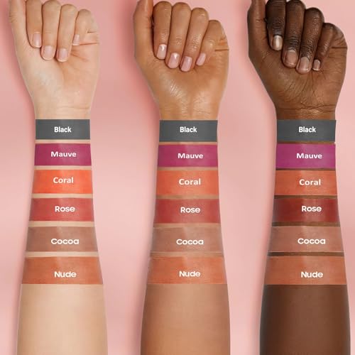 OETUIOW Lip Stain, Lip Liner Stain, Peel Off Lip Liner Tattoo, Long Lasting Lip Stain Waterproof for Women Girls All Skin Types, Transfer-Proof & Natural (Black)