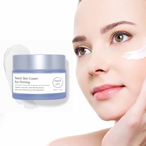Neck Firming Cream, Tighten and Lift Neck Cream, Anti-Aging Neck Creams for Tightening Sagging Skin and Hydrating, Help Reduce Fine Lines & Wrinkles - 1.7 oz