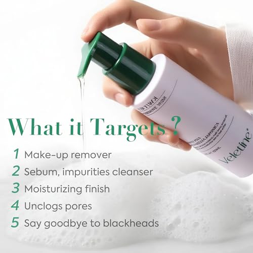 2 In 1 Cleansing Oil,Oil Cleanser for Face, Gently Hydrating & Cleanser, Makeup Remover to Dirt, Oil,With Jojoba Oil & Camellia Japonica,All Skin Types.150ml