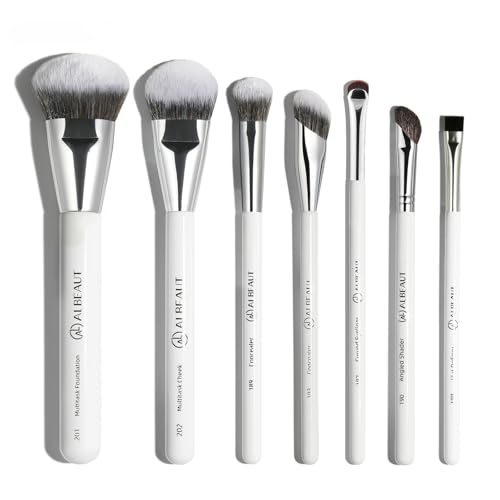 ShellWhite Series Makeup Brushes 7PCS