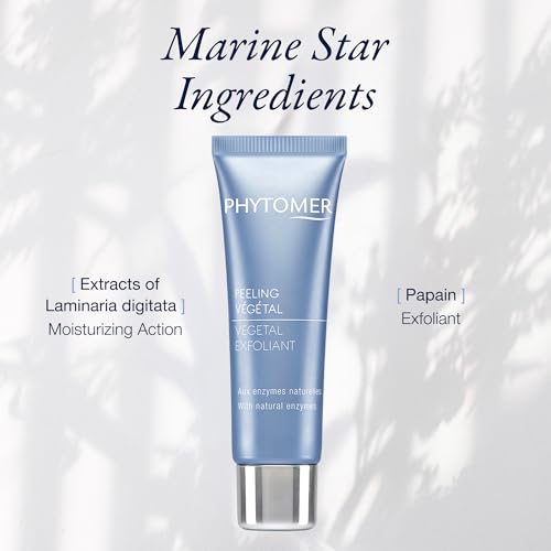 PHYTOMER Vegetal Exfoliant with Natural Enzyme Gentle Face Exfoliator | Cleanses, Eliminates Impurities, Refines Skin's Texture | Safe, Natural Ingredients | Sustainable & Eco-Friendly | 50ml