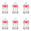 6 Pieces Empty Lip Gloss Tubes Reusable Lip Gloss Containers Milk Bottle Shaped Lips Gloss Tube 7 ml Empty Refillable Lips Gloss Bottles DIY Cosmetics Lipstick Containers, Pink