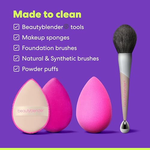 beautyblender¢ç | Blendercleanser¢ç Tool Wash | Lavender Purifying Liquid Soap | Hand, Sponge, Brush, Makeup Tool Cleanser | Lavender-Scented, Vegan, Paraben-Free, Sulfate-Free, 5 oz