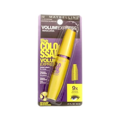 Myb Masc V/E Col Glam Bro Size Ea Maybelline Volume Express Colossal Mascara Glam Black