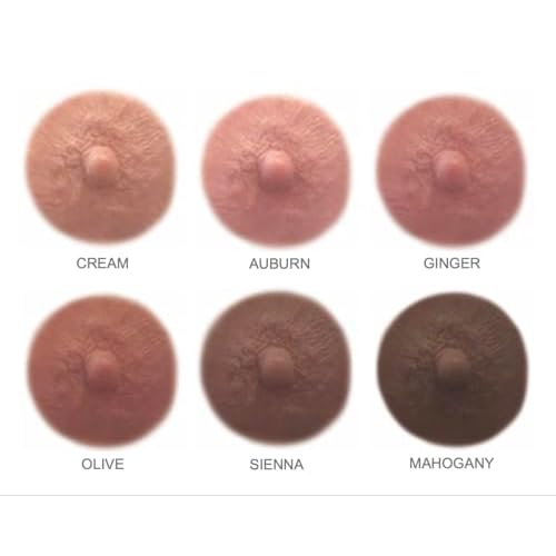 TataTattoos Temporary Realistic Nipple/Areola Tattoos ? Non-Surgical for Mastectomy Recovery ? for Post Breast Cancer Surgery (Cream, Medium (Pack of 20))