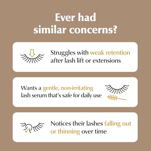 BL Lashes Serum for Eyelash Growth | 3-in-1 Lash Elixir with Peptide Complex & Biotin for Longer Fuller Thicker Lashes | Lash Growth Enhancer for Women(0.32 fl oz)