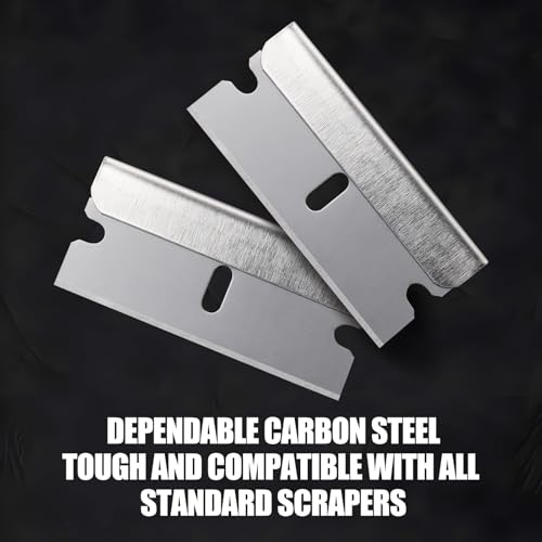1200 Pcs Single Edge Razor Blades Industrial Straight Edge Replacement Scraper Box Cutter Glass Paint Scraper Blades for Removing Stickers Decals Labels