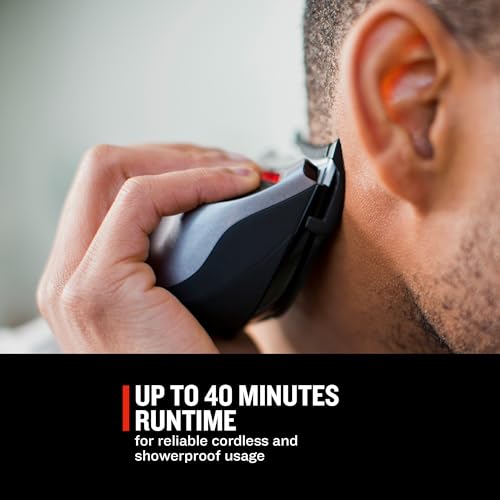 Remington Shortcut Pro Self-Haircut Trimmer Kit, Waterproof Cordless Electric Razor for Head, Beard, and Body, Curved Blades and 9 Trimmer Lengths, Head Shaver, 5-Minute Quick-Charge, 14-Piece Set